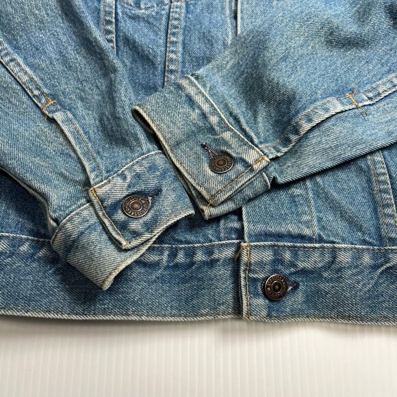 Vintage Levi's Medium Wash Denim Jacket Women's L - Picture 4 of 7